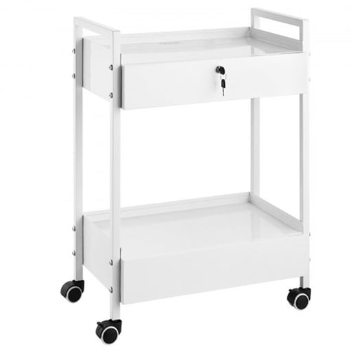 Vevor Stainless Steel Medical Utility Cart, 2-Tie
