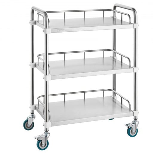 Vevor Stainless Steel Utility Cart, 3-Tiers with 