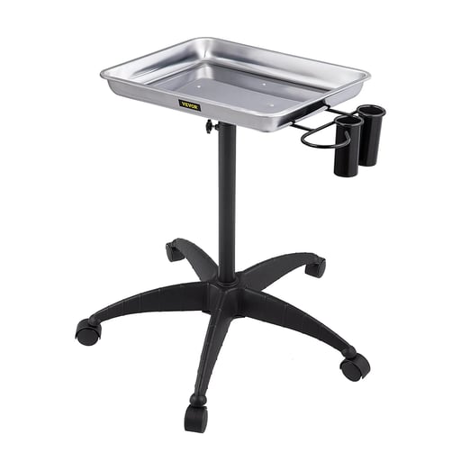 Vevor Stainless Steel Mayo Stand Medical Tray wit