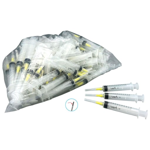 Appli-Vac Pre-Tipped Syringes, 12cc, 27 ga, 100/P