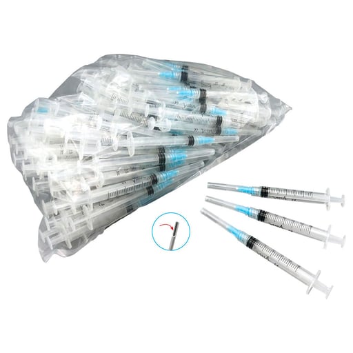 Appli-Vac Pre-Tipped Syringes, 3cc, 23 ga, 100/Pk