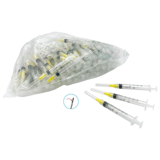 Appli-Vac Pre-Tipped Syringes, 3cc, 27 ga, 100/Pk