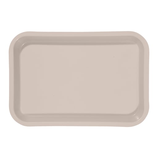 Zirc 9-3/8" x 6-3/8" x 7/8" Beige Mini Setup Tray