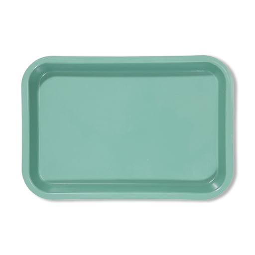 Zirc 9-3/8" x 6-3/8" x 7/8" Green Mini Setup Tray