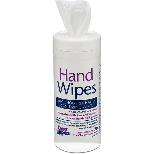 CareWipes Care Wipes 7" x 8" Hand Sanitizing Wipe