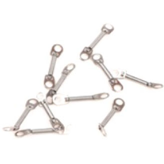 TOL 12mm x .012" Superelastic NiTi Closed Coil Spring with Eyelets 10/Pk. Designed to close