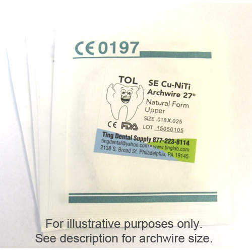 TOL Copper 27 Cu-NiTi Archwire - 0.014 Natural Fo