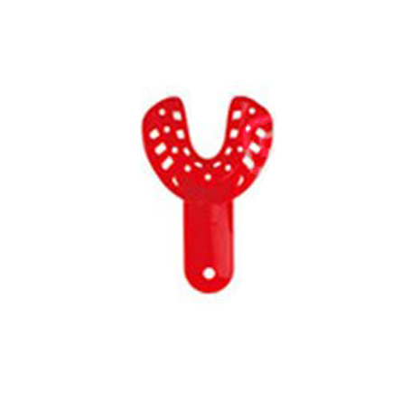 TOL #1 Children Lower Small Red Disposable Plastic Impression Trays, 50/Pk