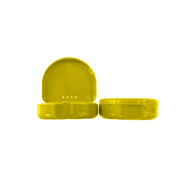 Retainer Yellow TOL YELLOW Retainer Boxes, 250/Bulk Pack. Plastic with Hinged Lid, 3