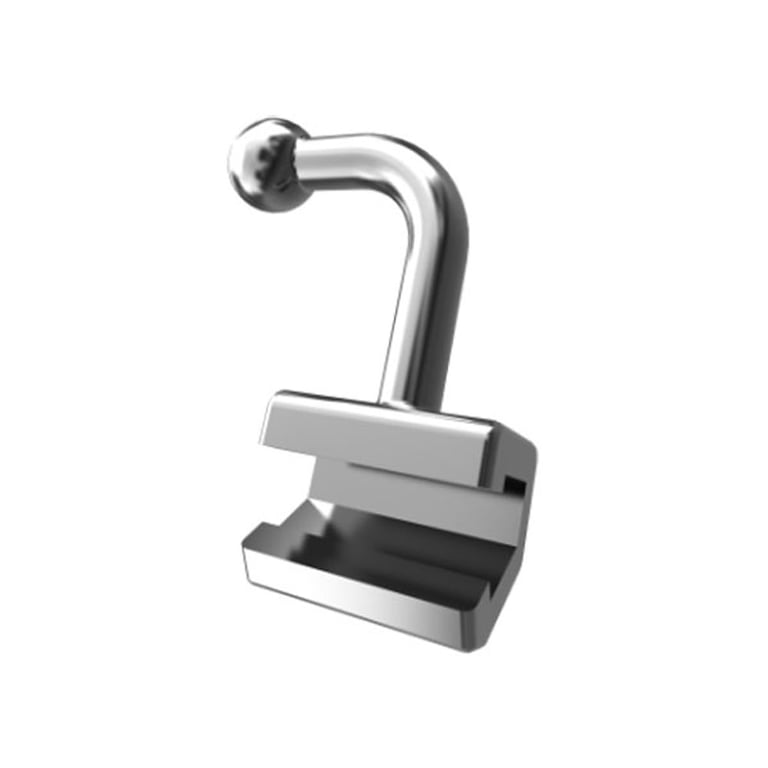 TOL Open-wall Arch Hook, Right, 10/Pk. Provides solid anchor for elastics/springs