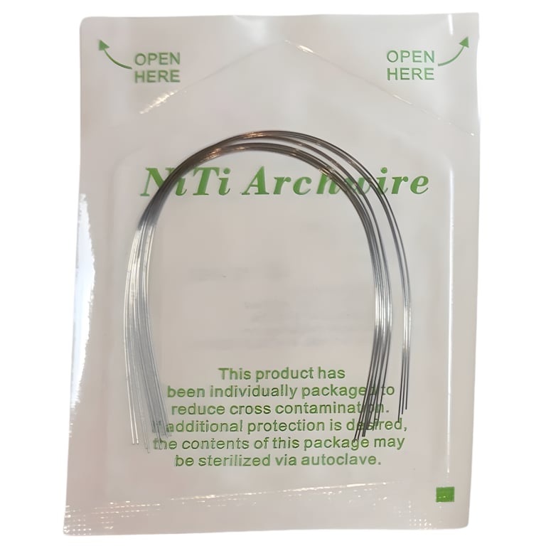 TOL Thermal NiTi Wire, Natural Arch, .021" x .025" Upper, 10/Pk. Manufactured from thermally