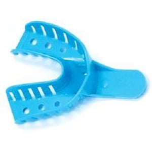 3D Dental #4 Medium Lower Full-Arch Disposable Impression Trays 12/Pk. Perforated Trays made