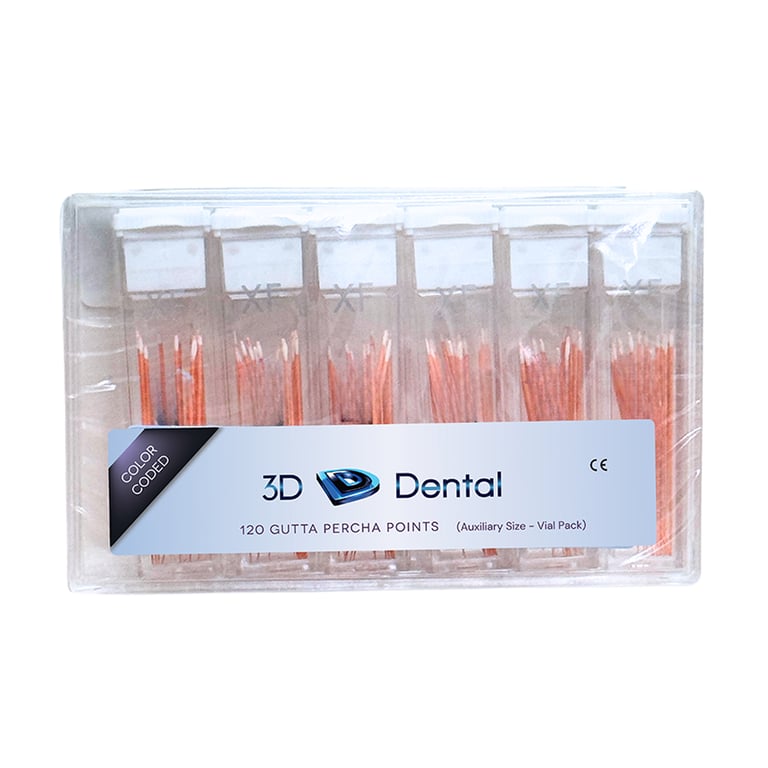 3D Endo Gutta Percha Points, X-Fine, 120/Pk