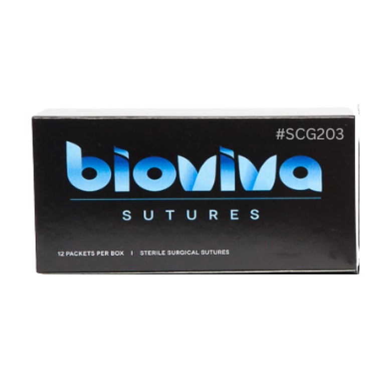 Bioviva 4/0 27" Chromic Gut Suture, Taper Point, 1/2, 18mm RB1 Needle, 12/Pk. Delivering reliable