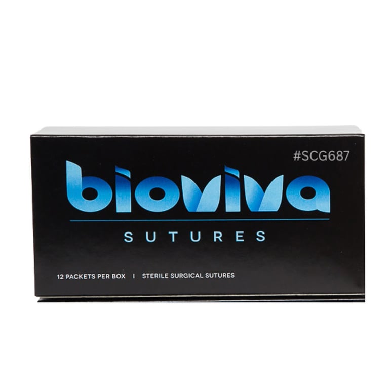 Bioviva 5/0 18" Chromic Gut Suture, Taper Point, 3/8, 13mm P3 Needle, 12/Pk. Delivering reliable