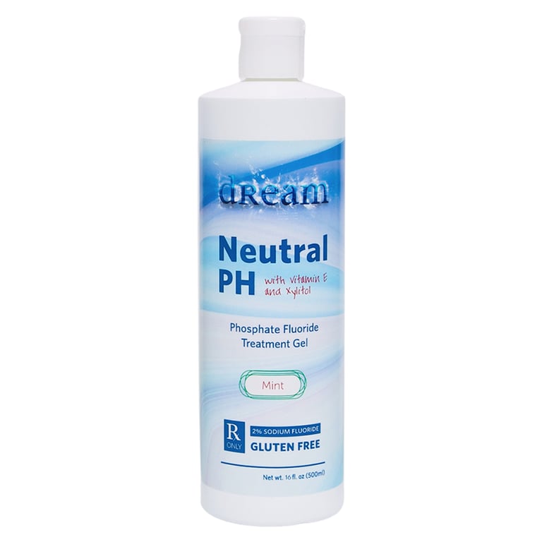 Dream 1.23% Fluoride Gel, 16 Oz., Mint, 1/Pk. Economical and fast-acting fluoride treatment. Low