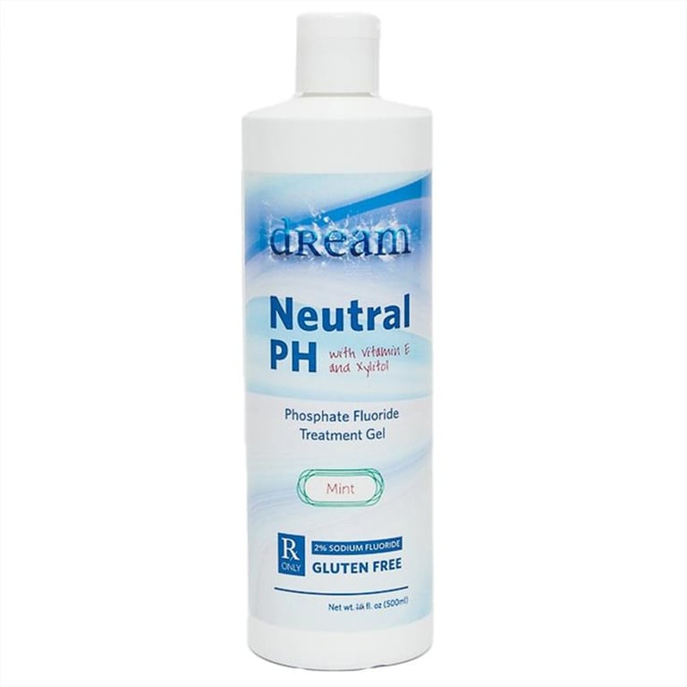 Dream 1.23% Neutral Fluoride Gel, 16 Oz., Mint, 1/Pk. Economical and fast-acting fluoride