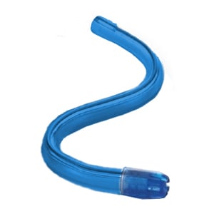 Essentials Saliva Ejectors - Blue w/Blue Tip. Bendable. Case of 10 x 100/Box. Non-Removable