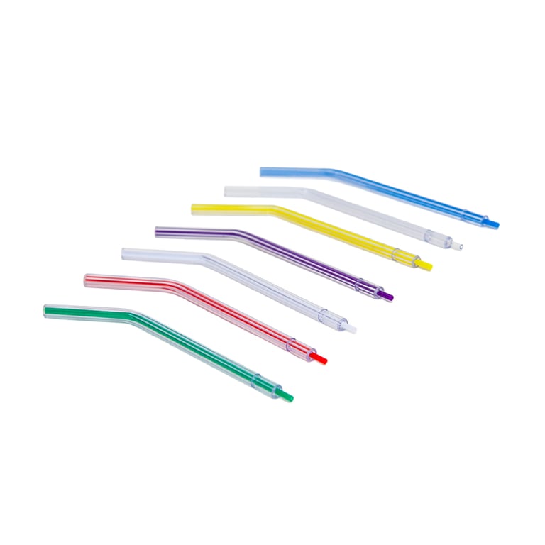 Essentials Plastic Core Air/Water, Crystal Type, Rainbow Tips, 250/Pk. Solid construction ensures