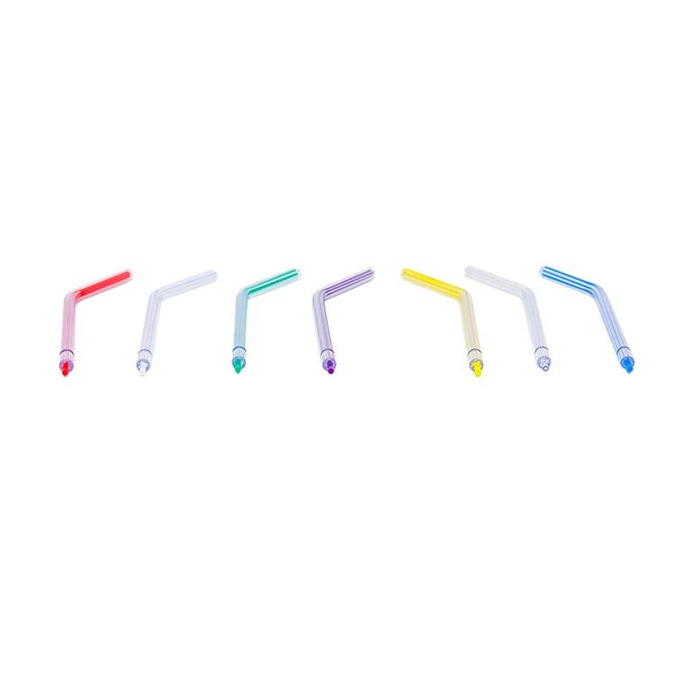 Essentials Plastic Core Air/Water, Crystal Type, Rainbow Tips, 1600/Pk. Solid construction ensures
