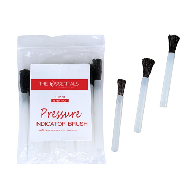 Essentials Pressure Indicator Applicator Brushes, 12/Pk. Designed to assist with restorations