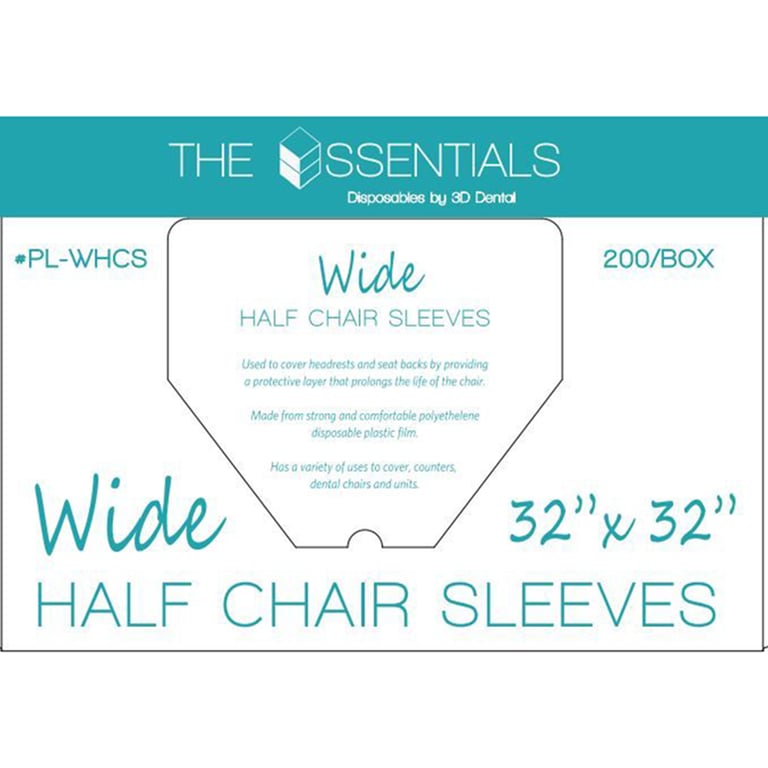 Essentials Half Chair Sleeve, 32" x 32", 200/Pk
