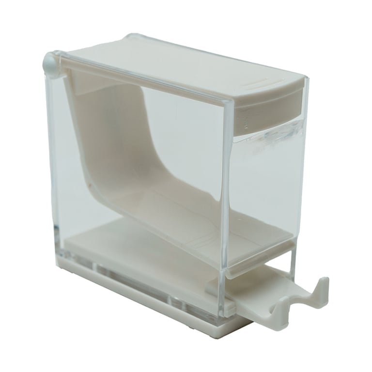 Essentials Cotton Roll Dispenser, Pull Style, White, 1/Pk