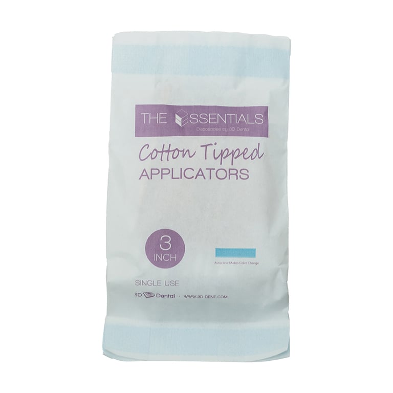Essentials 3" Cotton Tipped Applicators, 1000/Pk. Highly absorbent applicators, ideal for applying