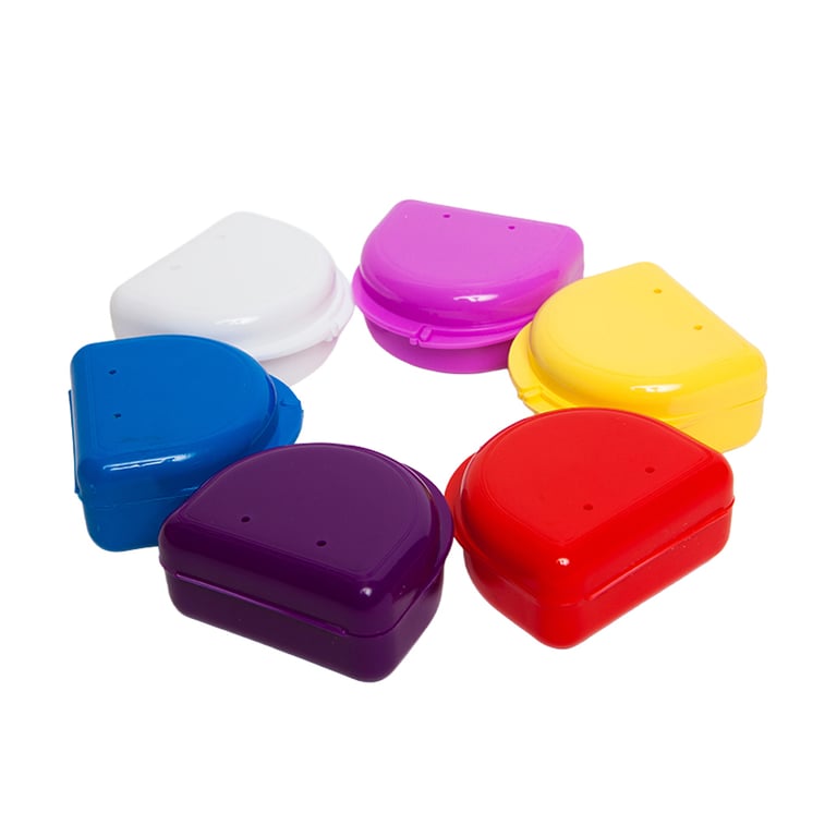 Essentials Retainer Boxes, Assorted Colors, 12/Pk. Formed as one solid piece and 1 inch deep
