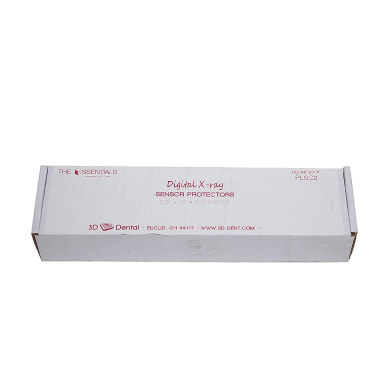 Essentials 2.5" x 10" X-Ray Sensor Sleeves, #2, 500/Pk