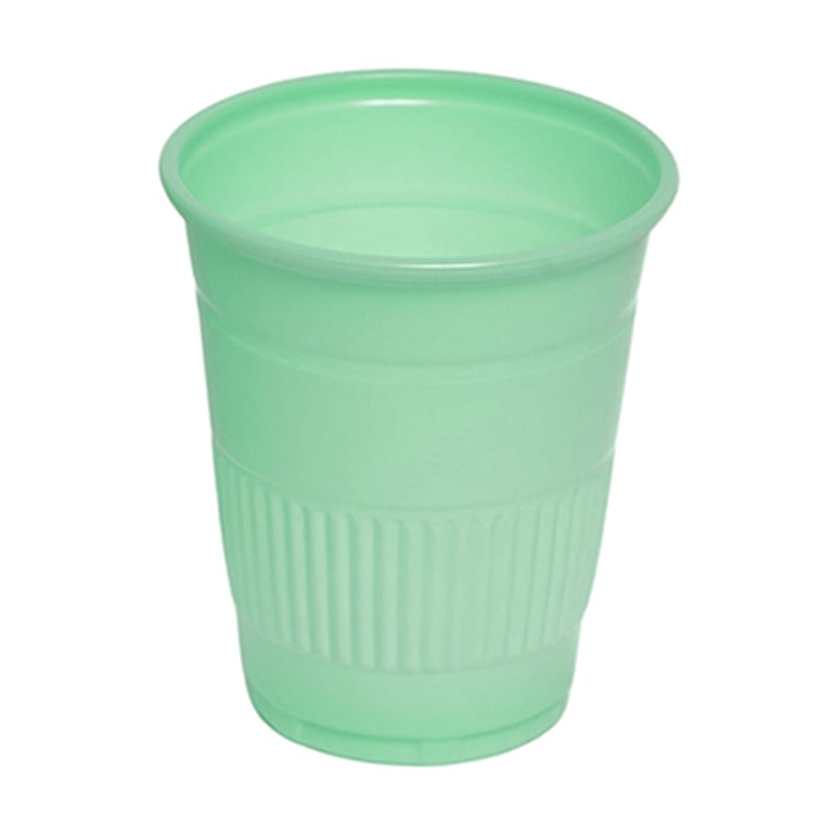 Essentials Plastic 5 oz Drinking Cups, Green, 100