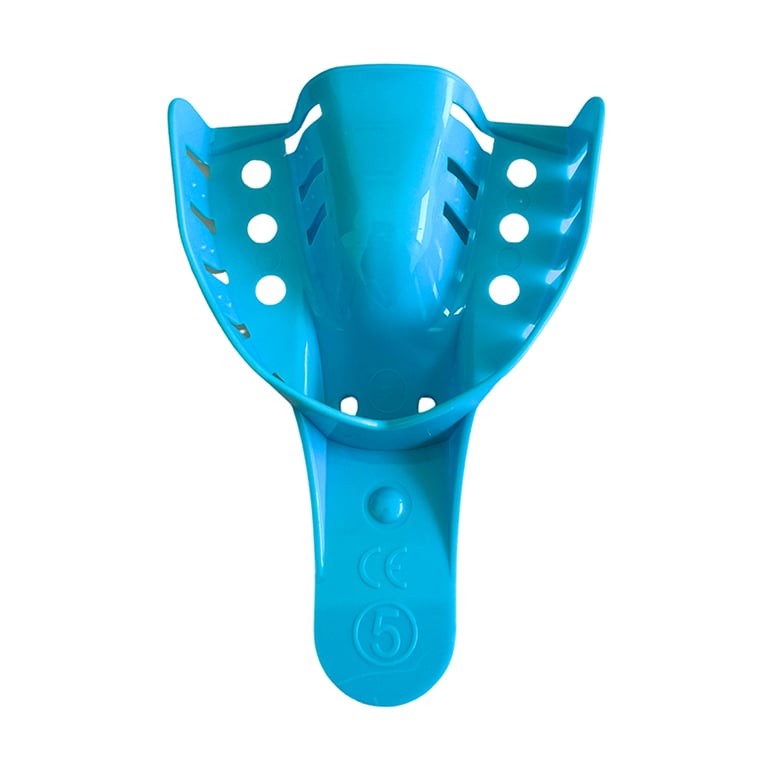 Essentials #5 Small Upper Disposable Impression Trays, 12/Pk. Disposable, non-slip grip. Made