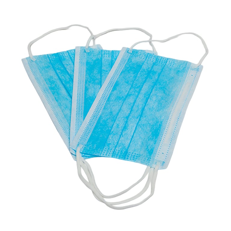 Essentials ASTM 1 Earloop Masks, Blue, 50/Pk. Ideal for simple, low-risk procedures involving