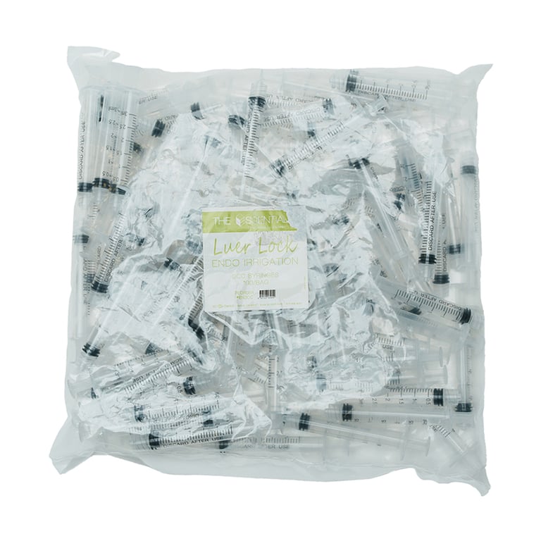 Essentials 3cc Luer Lock Syringe, 100/Pk. Ideal for surgical site irrigation, non-sterile