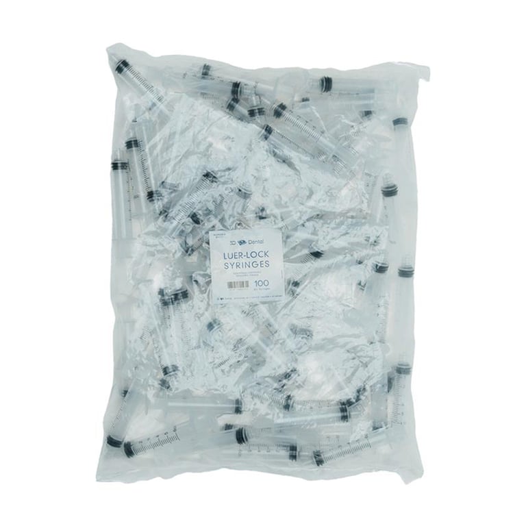 Essentials 6cc Luer Lock Syringe, 100/Pk. Ideal for surgical site irrigation, non-sterile