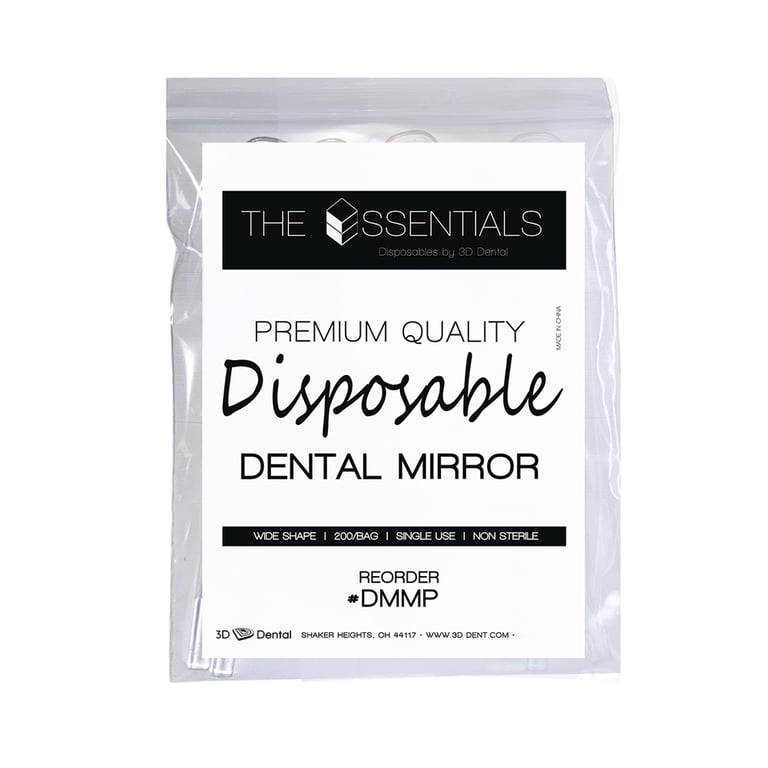 Essentials Disposable Premium Mirror, Double Side