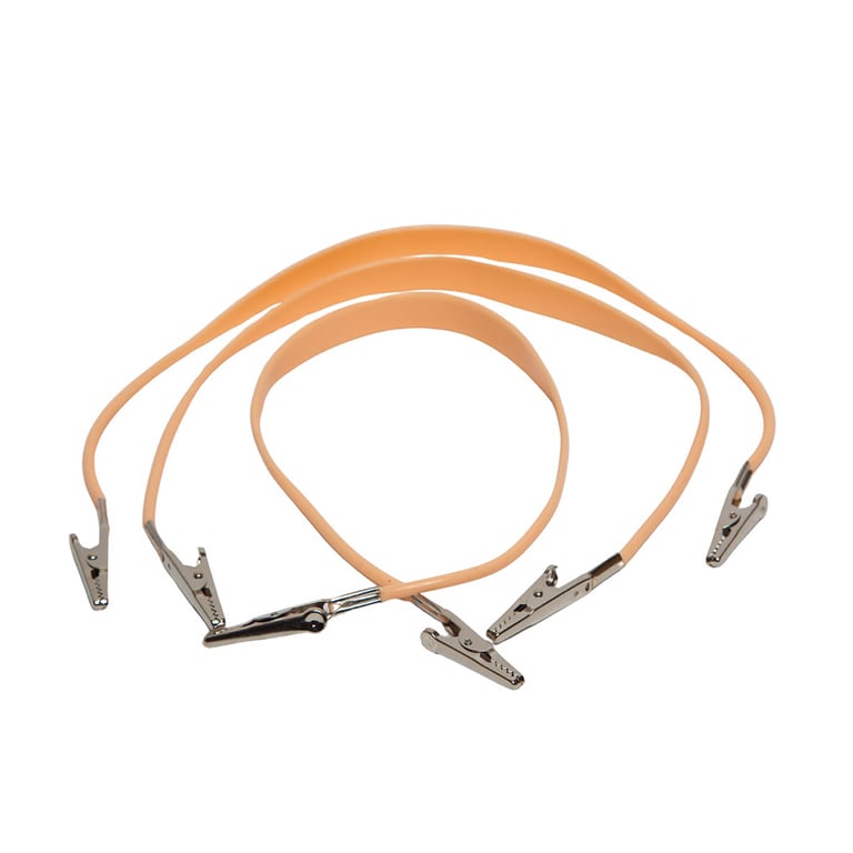 Essentials Plastic Bib Clips, Autoclavable, Peach, 3/Pk. Non-chill, non-stretch bib clips. Warm on