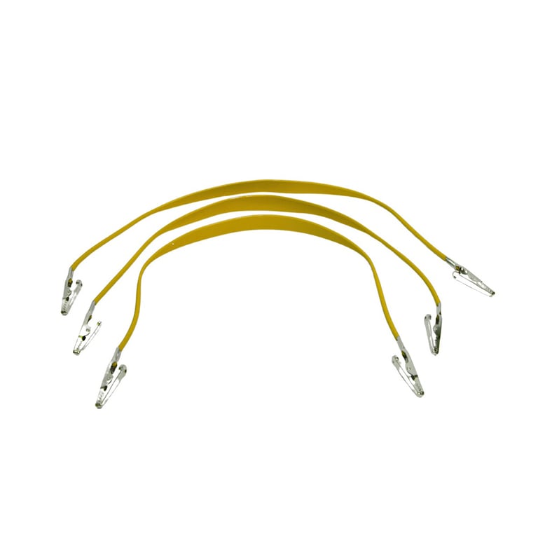 Essentials Plastic Bib Clips, Autoclavable, Yellow, 3/Pk. Non-chill, non-stretch bib clips. Warm