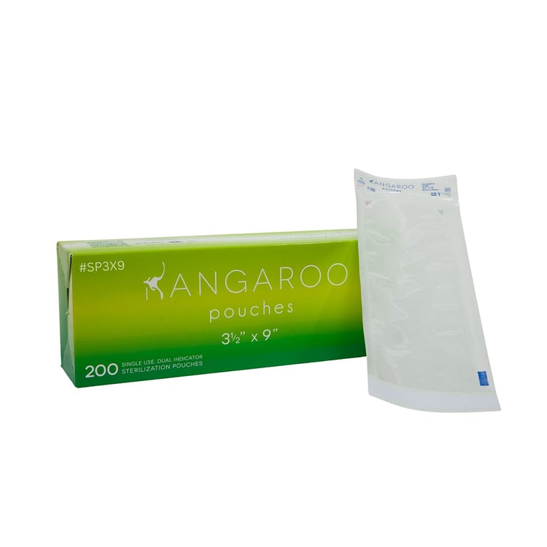 Essentials 7.5" X 13" Self-Sealing Sterilization Pouches, 2000/Pk. Ideal for sterilizing