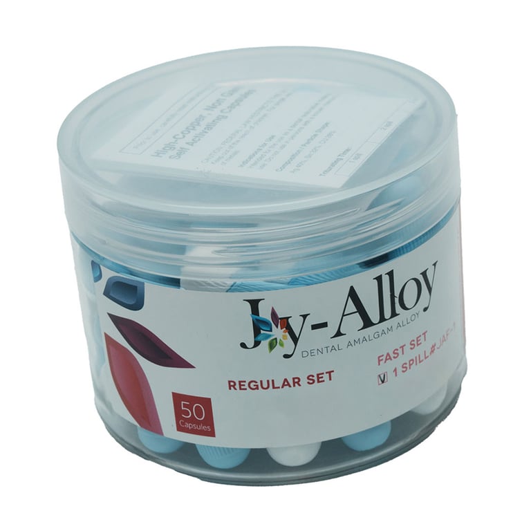 Joy Alloy Capsules, 1 Spill, Fast Set, 50/Pk. Made with 40% silver, delivers strong, long-lasting