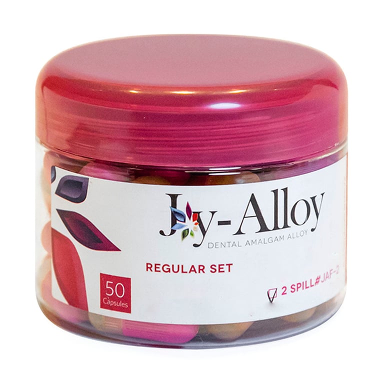 Joy Alloy Capsules, 2 Spill, Fast Set, 50/Pk. Made with 40% silver, delivers strong, long-lasting