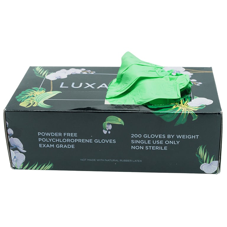 Luxaprene Powder-Free Lightweight Chloroprene Glove, Large, Light Green, 200/Box. Offers superior