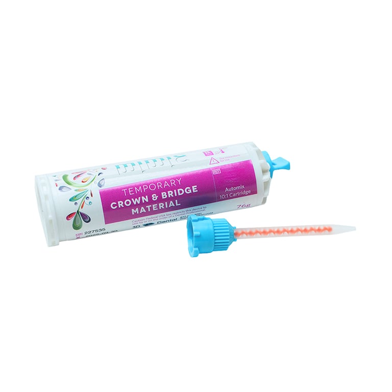 Mimic Temporary Crown & Bridge Material, A3 Shade (10:1), 50mL Cartridge, 1/Pk. 76g cartridge