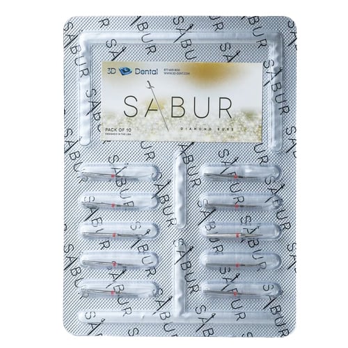 Sabur #862-014 Medium Grit Flame Disposable Diamo