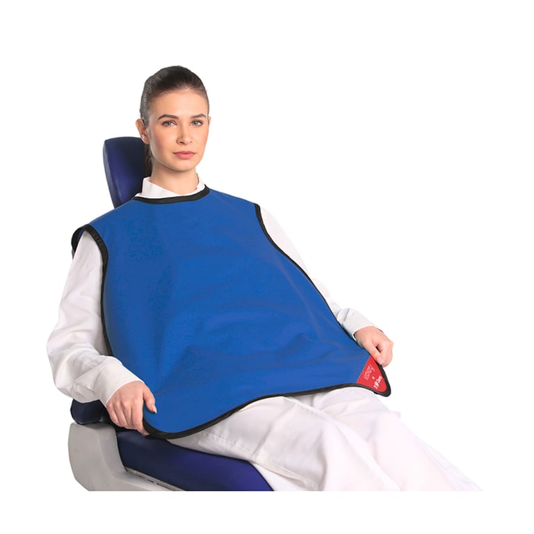 Visionary 0.3 mm Lead Adult X-Ray Apron, Light Blue, 1/Pk. Provides complete protection to patient