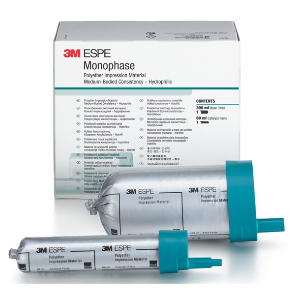 3M ESPE Monophase Impregum Penta Medium Monophase Dental Impression Material - SINGLE Pack, 1