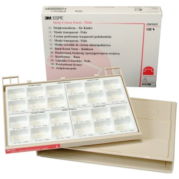 3M ESPE Intro Kit - Pediatric Strip Crown Forms, Complete Set of 120 Crown Forms
