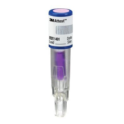 Attest Super Rapid Readout Biological Indicator for Steam Sterilization - Blue Cap, 50/Bx