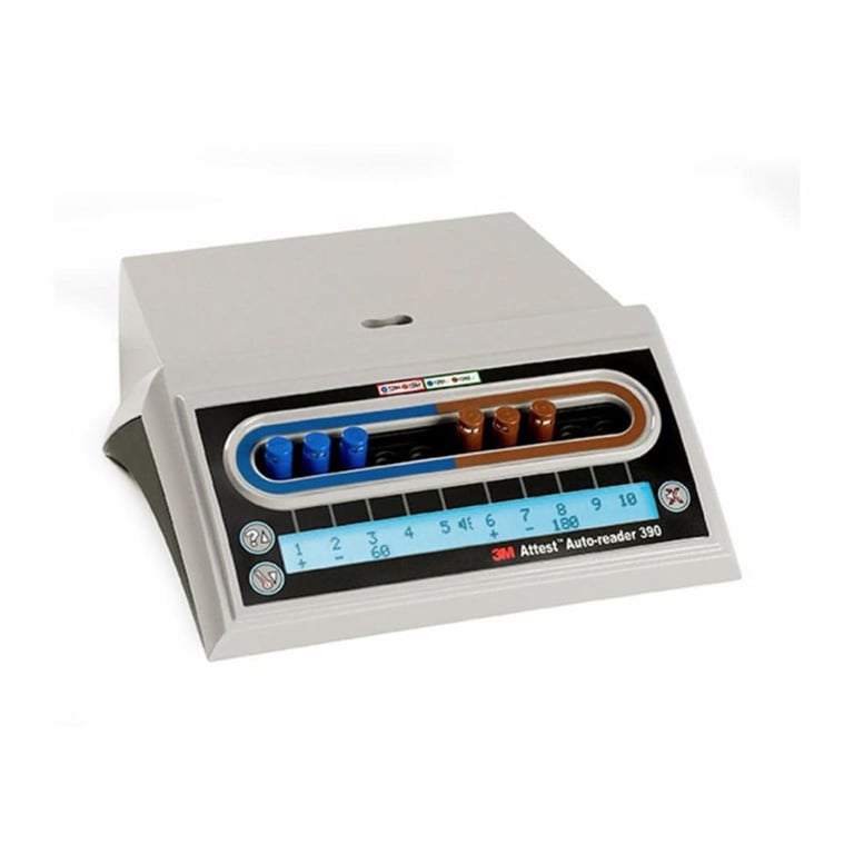 Attest Auto-reader 390 for Steam Sterilization, 1/Box. Designed for use rapid readout biological
