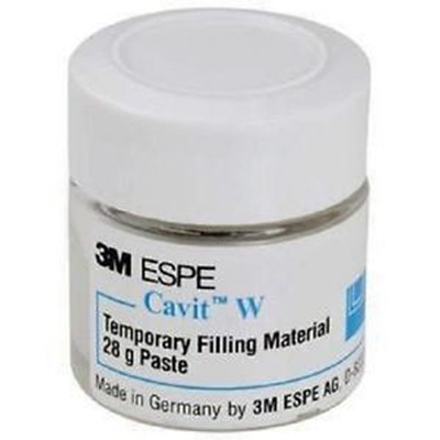 Cavit-W Single Jar, White (Medium) Temporary Filling Material, Self-Cure, 28 Gm. Jar